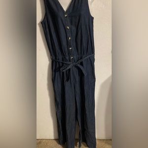 Millenium S wide leg jumper blue sleeveless New